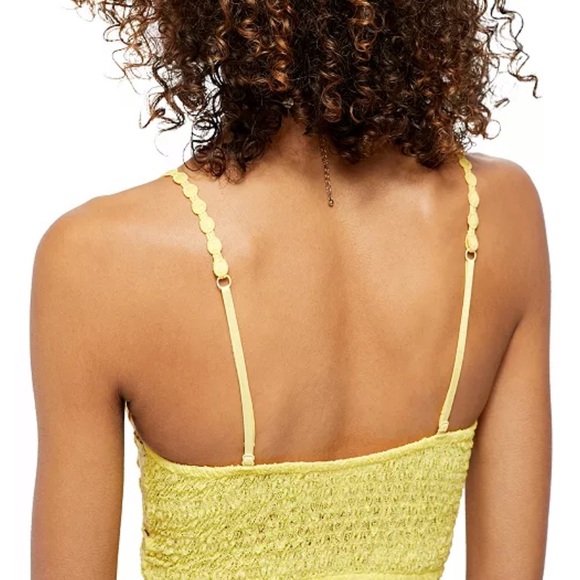 FREE PEOPLE INTIMATELY CROCHET SUNRISE TO SUNSET BRA IN SUNNY DAY SIZE MEDIUM - Picture 3 of 12